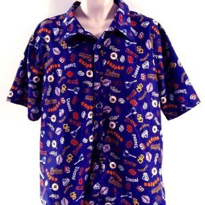 MLB, SD Padres, Multi Logo, Large, Polyester Shirt